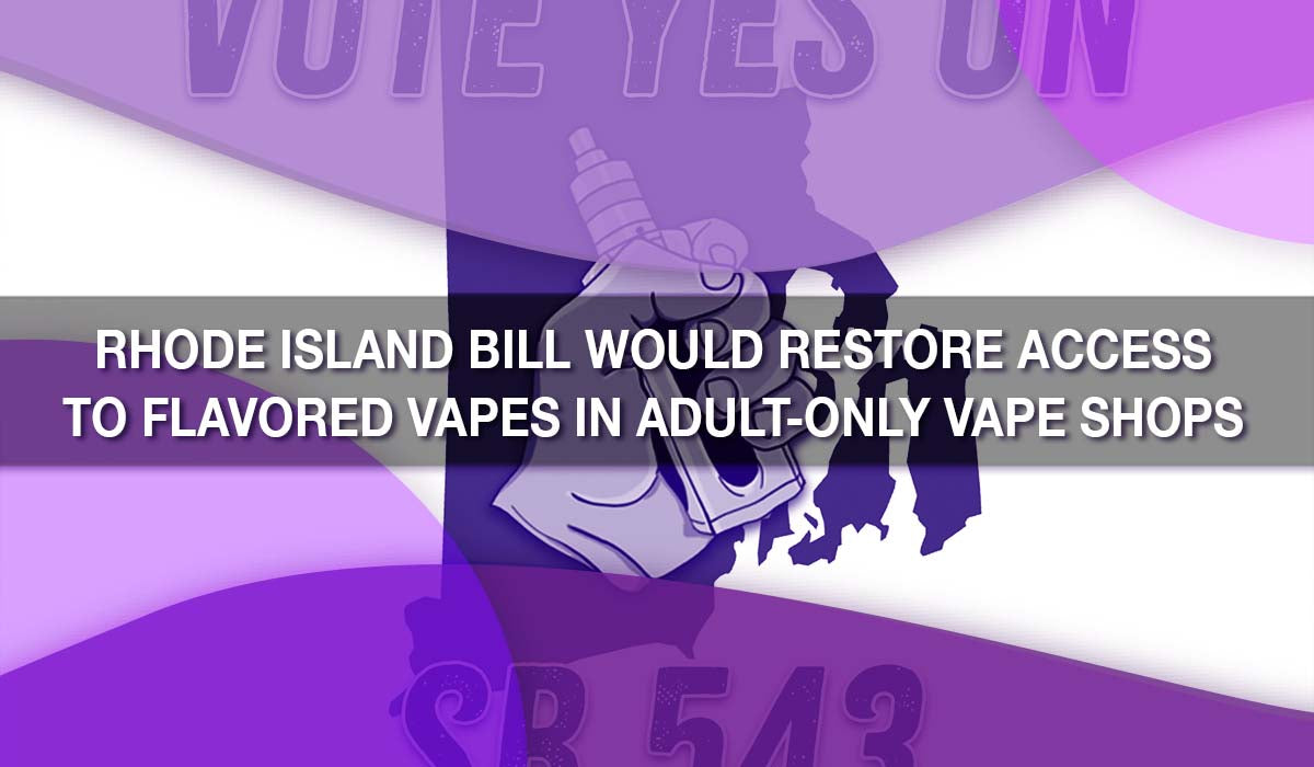 Rhode Island Bill Would Restore Access to Flavored Vapes in Adult-Only Vape Shops