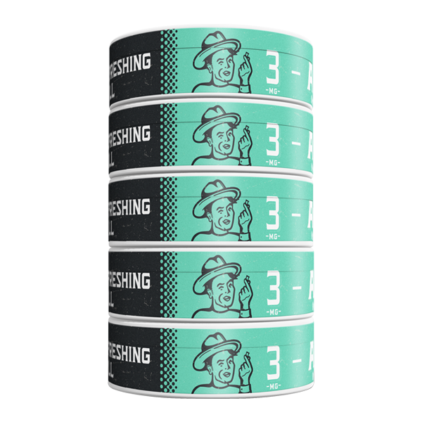 5 pack of 3mg Refreshing Chill ALP Pouches for Wholesale