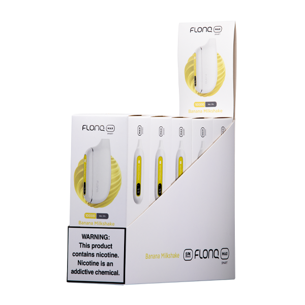 Flonq Max Smart 5 Pack Banana Milkshake - 50mg for Wholesale