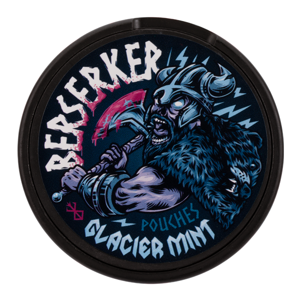 Glacier Mint BERSERKER Caffeine Pouch Can
