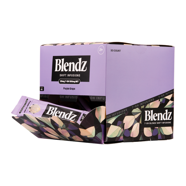 Purple Grape BLENDZ Shift Infusions 7OH Drink Mix- 30 CT for Wholesale