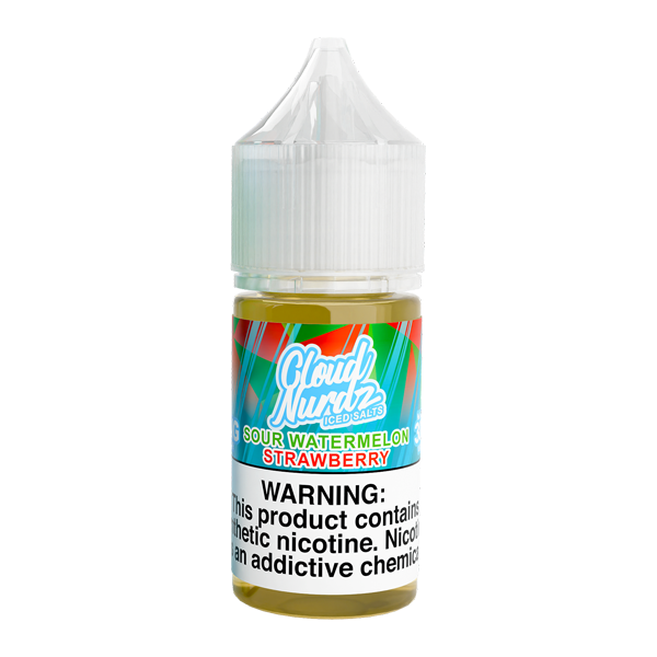 Iced Sour Watermelon Strawberry Cloud Nurds Salts 30ml for Wholesale