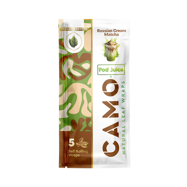 Russian Cream Yuzu CAMO X POD JUICE Tea Wraps for Wholesale