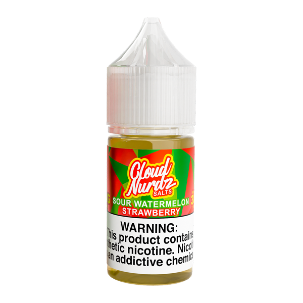Sour Watermelon Strawberry Cloud Nurdz Salts 30ml for Wholesale
