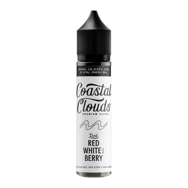 Red White & Berry ICED - Coastal Clouds E-Juice 60ml for Wholesale