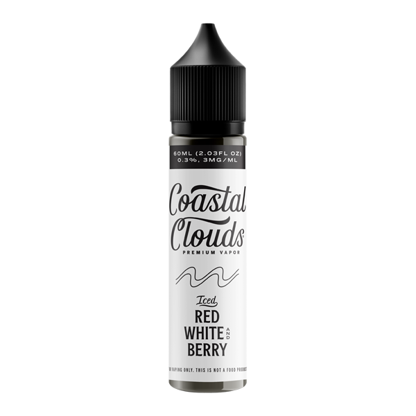 Red White &amp; Berry ICED - Coastal Clouds E-Juice 60ml  for Wholesale
