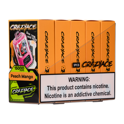 Peach Mango B1500 Crazy Aces Disposables Device For Wholesale 5-Pack