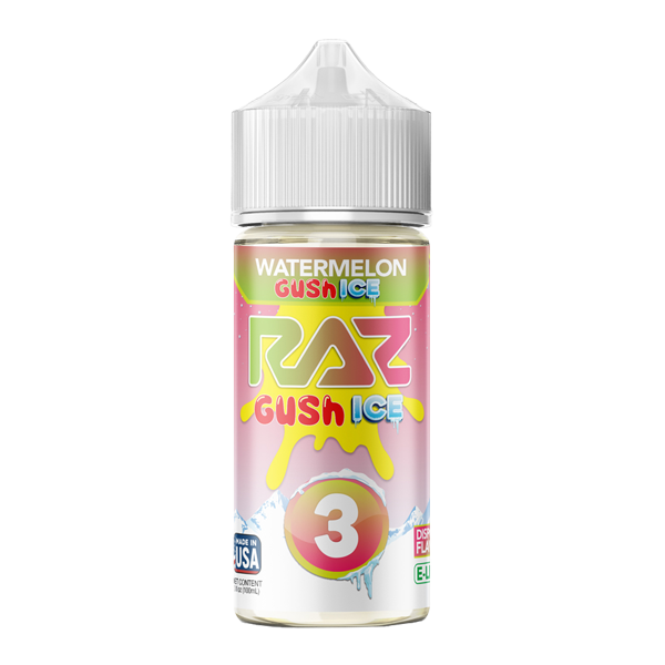 Watermelon Gush Ice RAZ X POD JUICE Nixodine 100ml GUSH ICE 3 for Wholesale