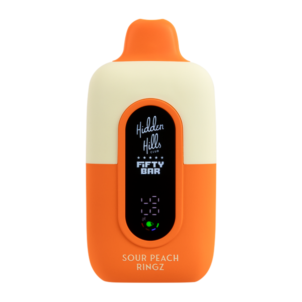 Sour Peach Ringz HIDDEN HILLS X Fifty Bar 20k for Wholesale