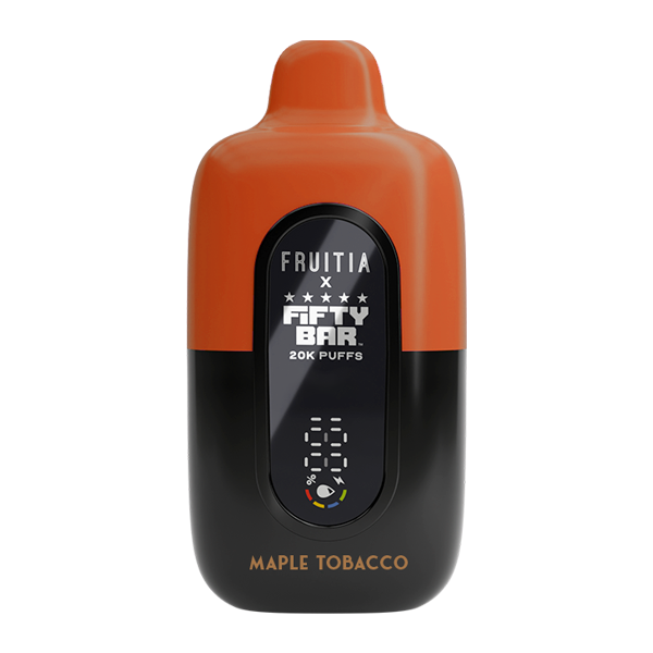 Maple Tobacco FRUITIA X Fifty Bar 20K for Wholesale