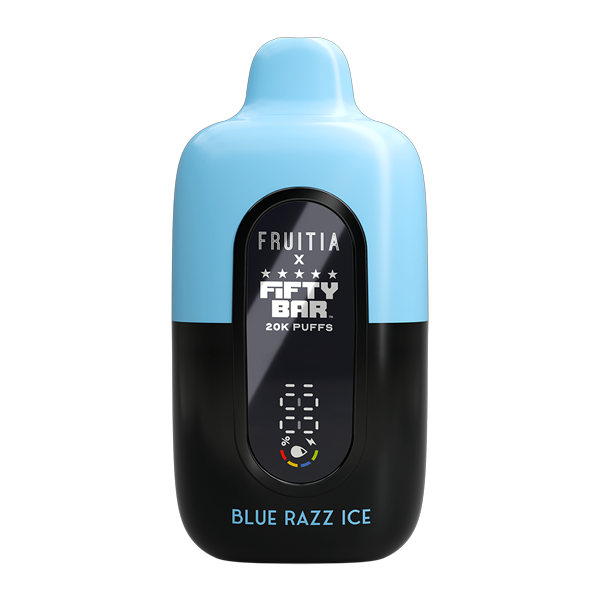 Blue Razz Ice FRUITIA X Fifty Bar 20K for Wholesale