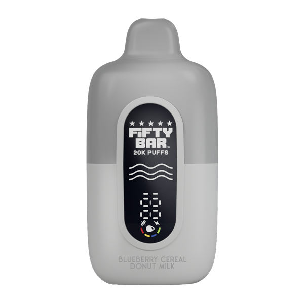 cereal bar vape Blueberry Cereal Donut Milk Fifty Bar 20K Silver Series (20mg)