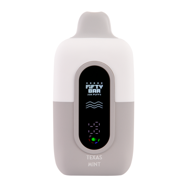 Disposable Vapes Sold In Texas Texas Mint FIFTY BAR 20K Wholesale Vape Texas  Compliant Vape |