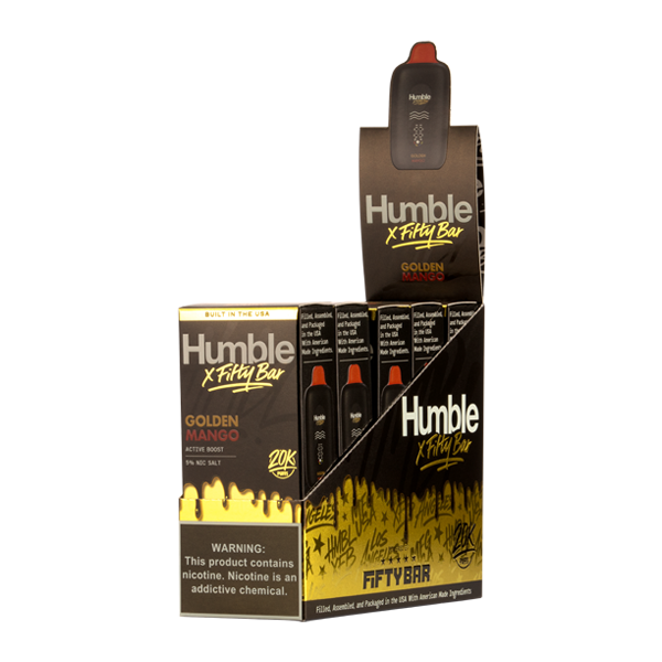 Golden Mango HUMBLE X Fifty Bar 20K Vapes for Wholesale