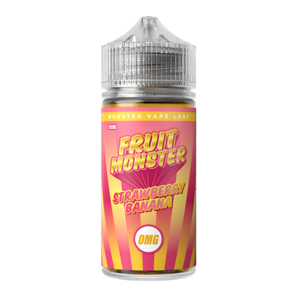 Strawberry Banana MONSTER LABS Fruit Monster ZERO Nicotine 100ml for Wholesale