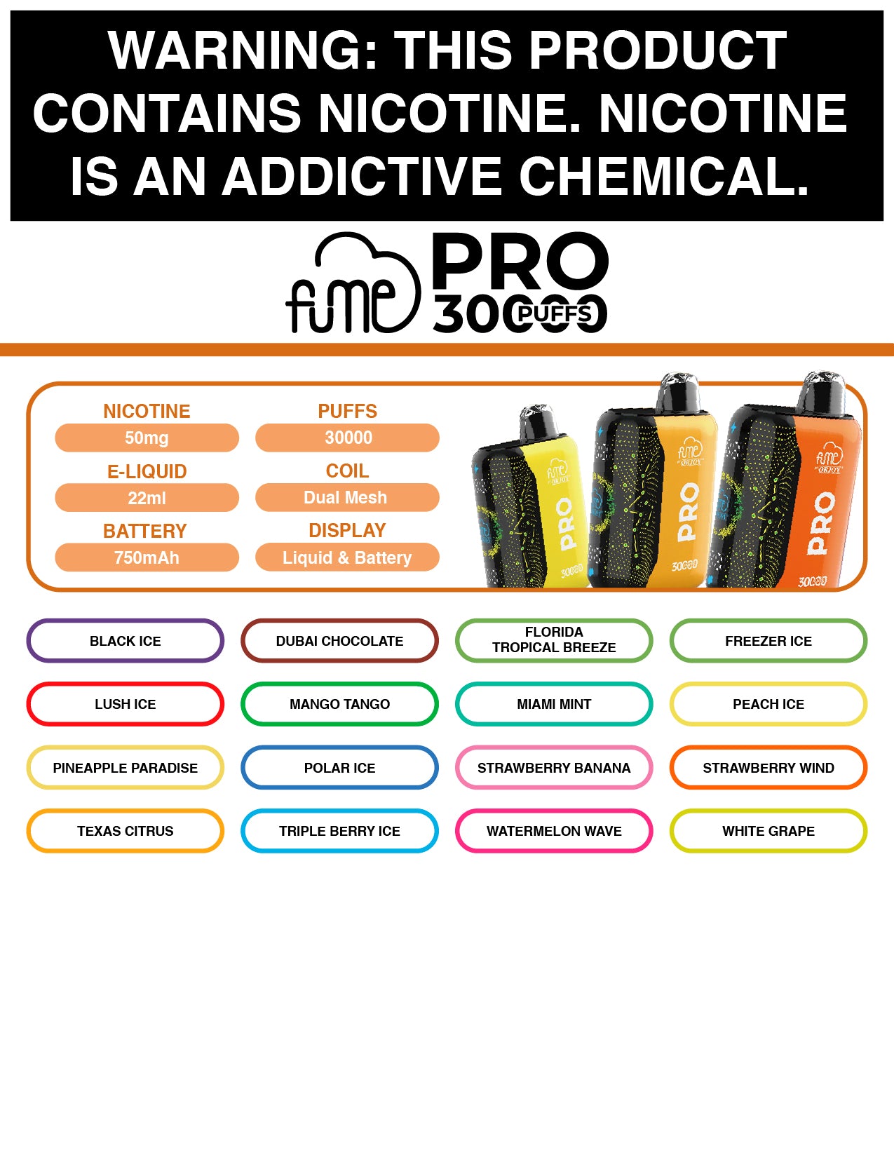 FUME PRO 30K Lamination