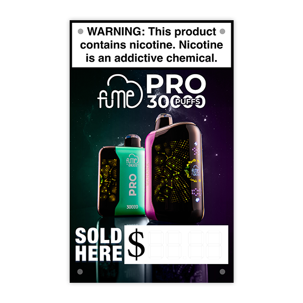 FUME PRO 30K Vinyl Banner FUME PRO 30K Vinyl Banner