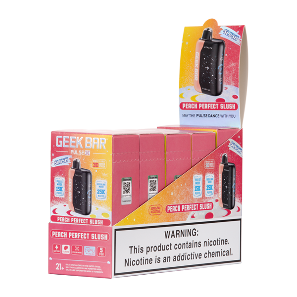 Peach Perfect Slush Geek Bar Pulse X 25K Slush Edition