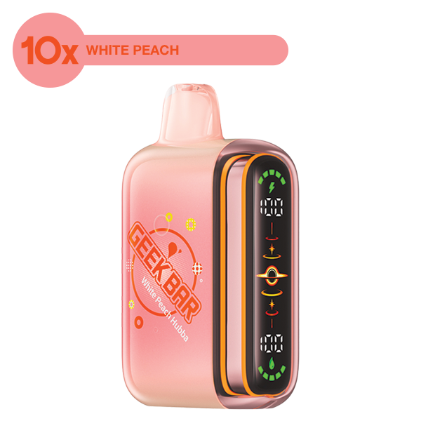 10x Geek Bar Pulse 2 White Peach Hubba for Wholesale
