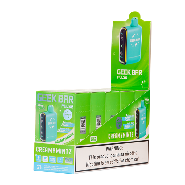 5 Pack of CreamyMintz Geek Bar Pulse for Wholesale