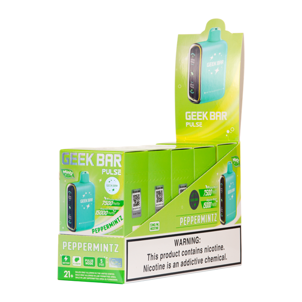 5 Pack of PepperMintz Geek Bar Pulse for Wholesale