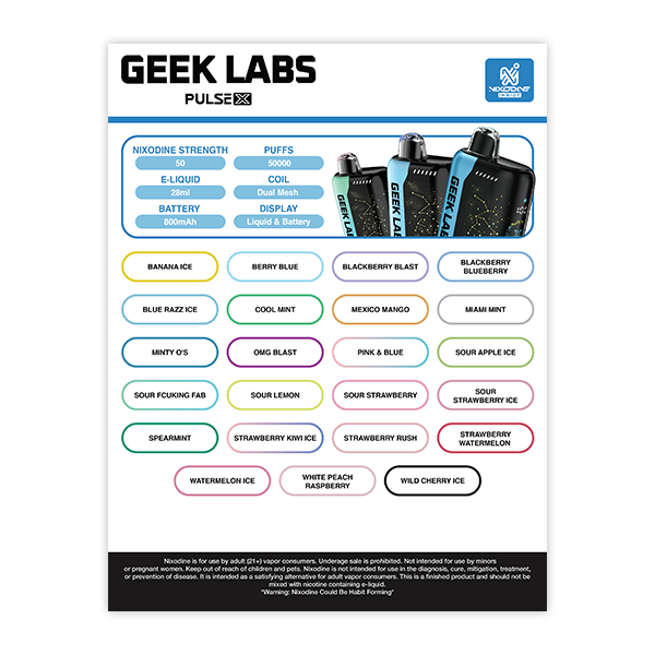 GEEK LABS Pulse X 50K Nixodine Lamination