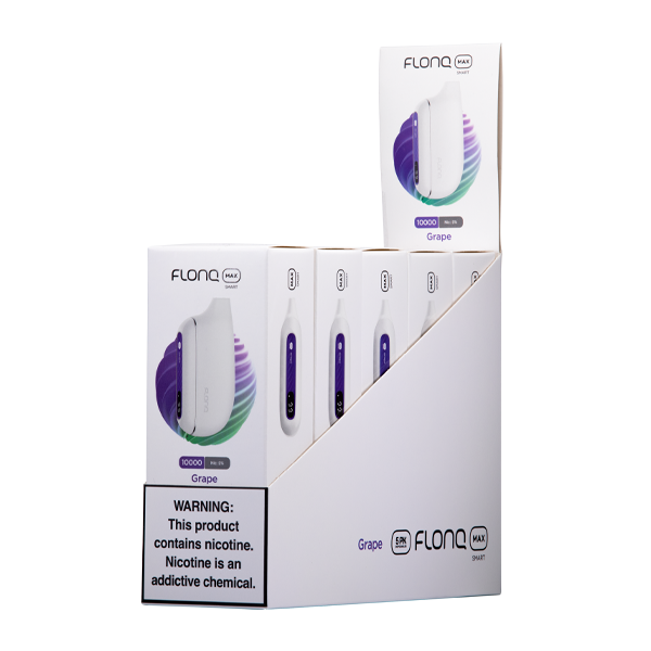Flonq Max Smart 5 Pack Grape - 50mg for Wholesale