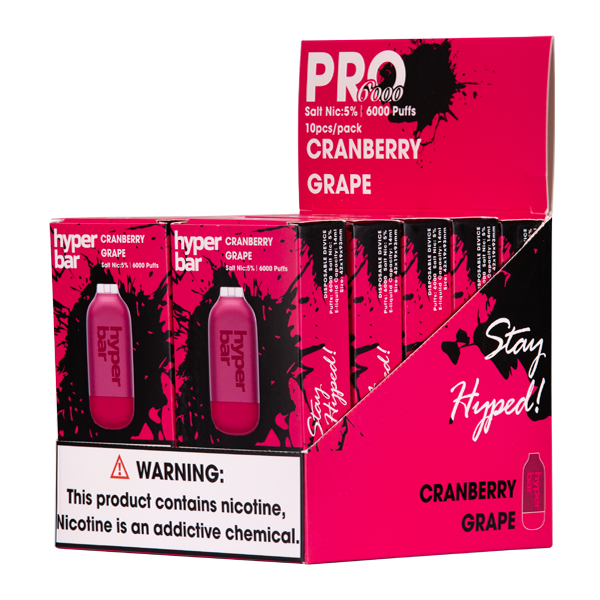 Cranberry Grape Hyper Bar Pro 6000 Vape MiPod Wholesale
