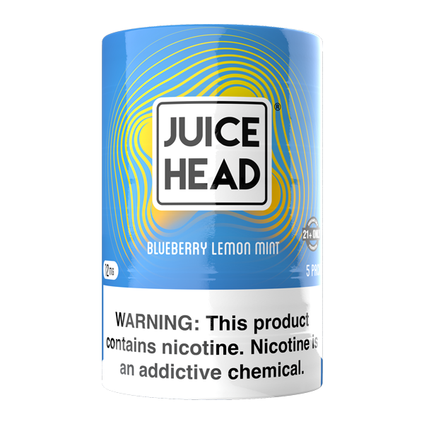 Blueberry Lemon Mint Juice Head Nicotine Pouches 12mg 5-Pack for Wholesale