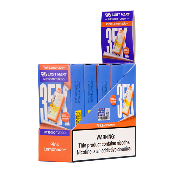 Pink Lemonade+ LOST MARY MT35000 TURBO disposable vapes for wholesale