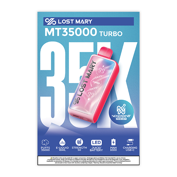 LOST MARY MT35K TURBO Nixodine Poster LOST MARY MT35K TURBO Nixodine Poster