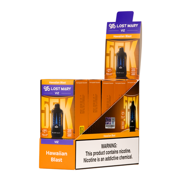 Hawaiian Blast LOST MARY VIZ 55K Disposables for Wholesale