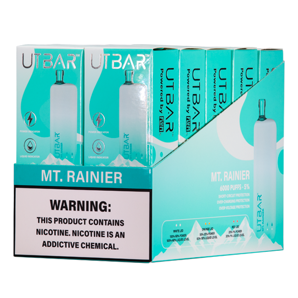 Mt. Rainier Ut Bar by Flum Vape 10-Pack for Wholesale