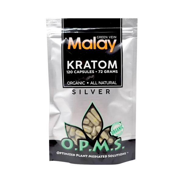 Green Vein Malay OPMS Silver Capsules