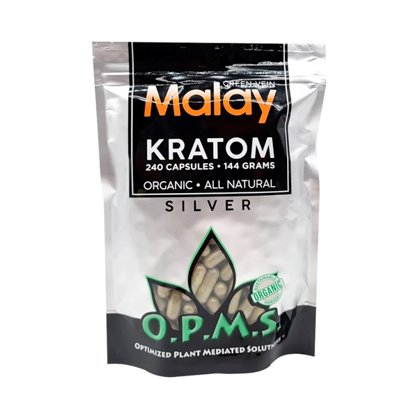 Green Vein Malay OPMS Silver Capsules