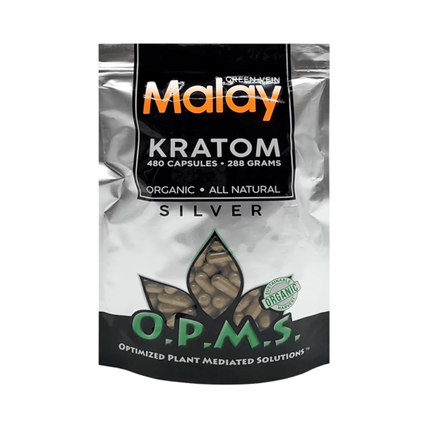Green Vein Malay OPMS Silver Capsules