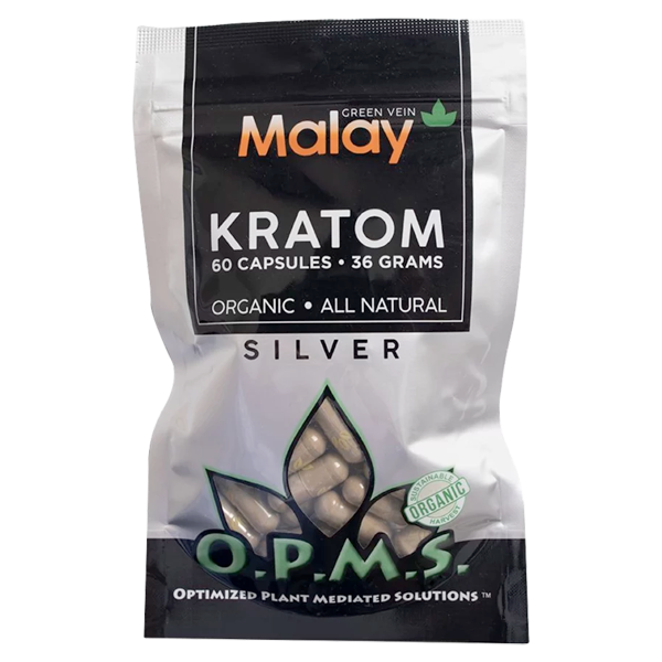 Green Vein Malay OPMS Silver Capsules