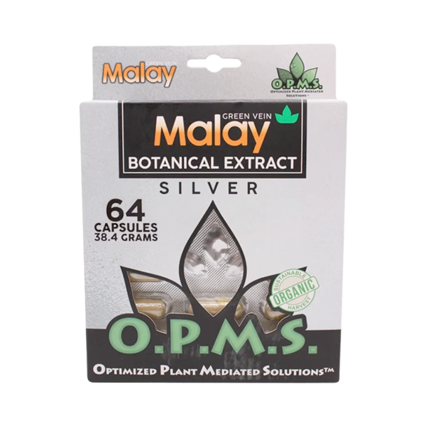 Green Vein Malay OPMS Silver Blister Capsules