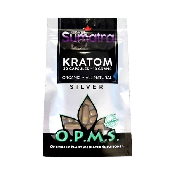 Red Vein Sumatra OPMS Silver Capsules
