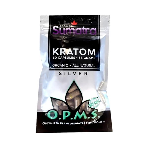 Red Vein Sumatra OPMS Silver Capsules