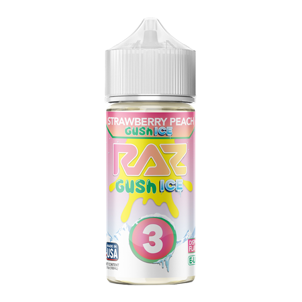 Strawberry Peach Gush RAZ X POD JUICE Nixodine 100ml 3 for Wholesale