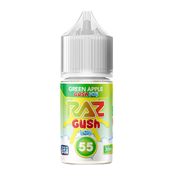 Green Apple Gush Ice Nixodine 30ml RAZ X POD JUICE 55 for Wholesale