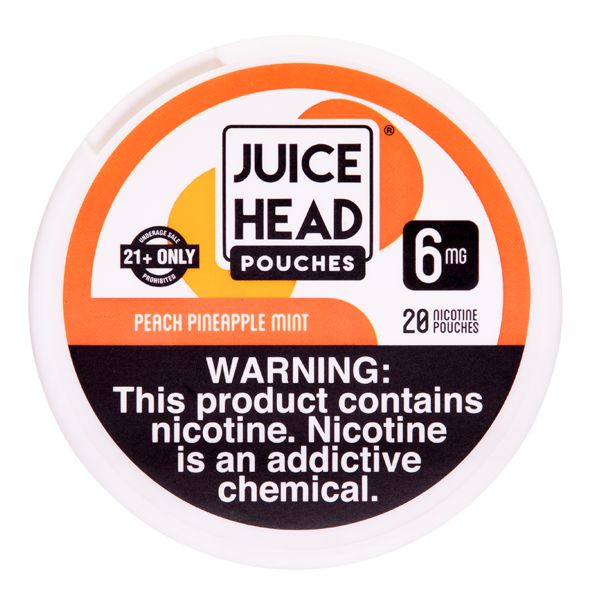 Peach Pineapple Mint Juice Head Nicotine Pouch 6mg for wholesale