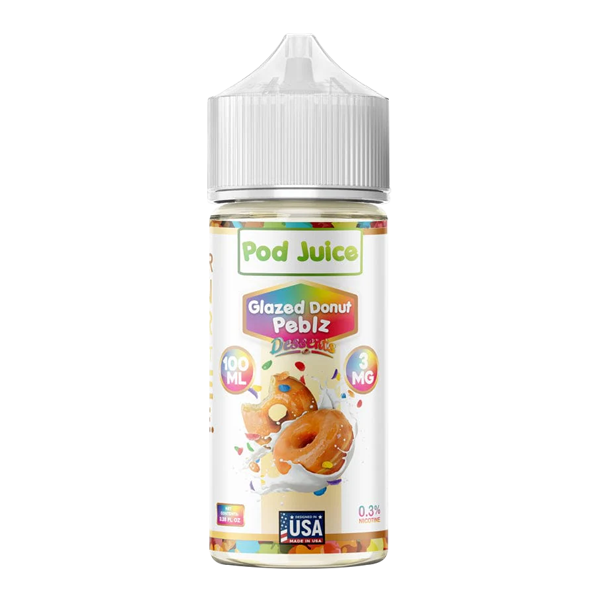 Glazed Donut Pebz POD JUICE 100ml for Wholesale