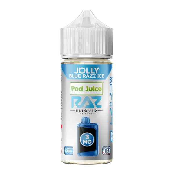 Jolly Blue Razz Ice RAZ X POD 100ml for Wholesale