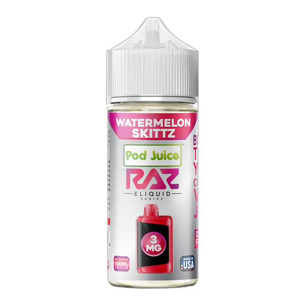 Watermelon Skittz RAZ X POD JUICE 100ml for Wholesale