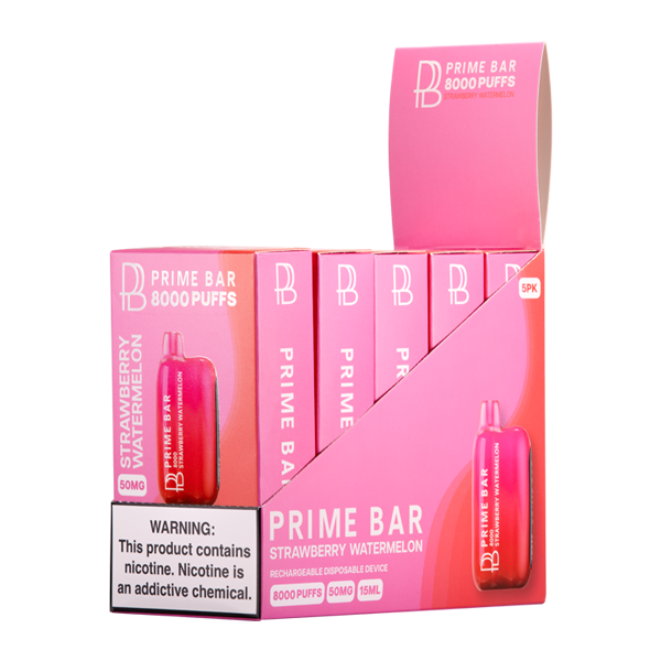 Watermelon Strawberry Prime Bar Vape for Wholesale 5-Pack