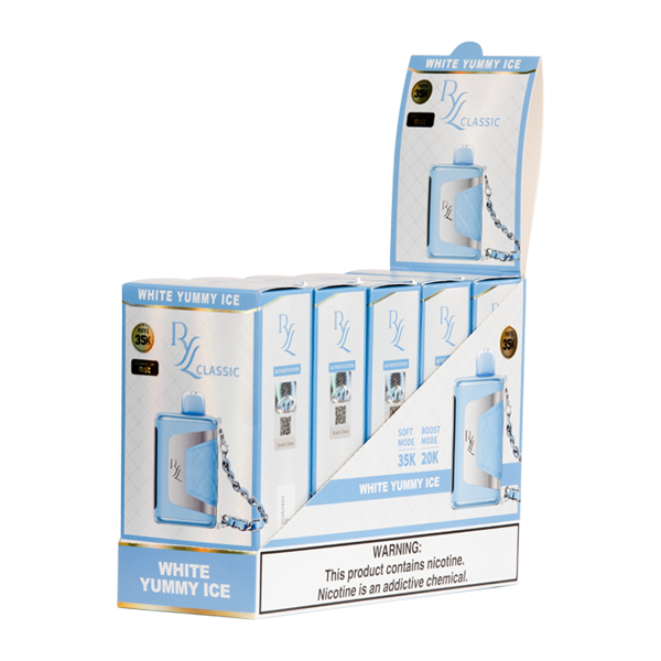 White Yummy Ice RYL Classic by RAZ 5-Pack for Wholesale