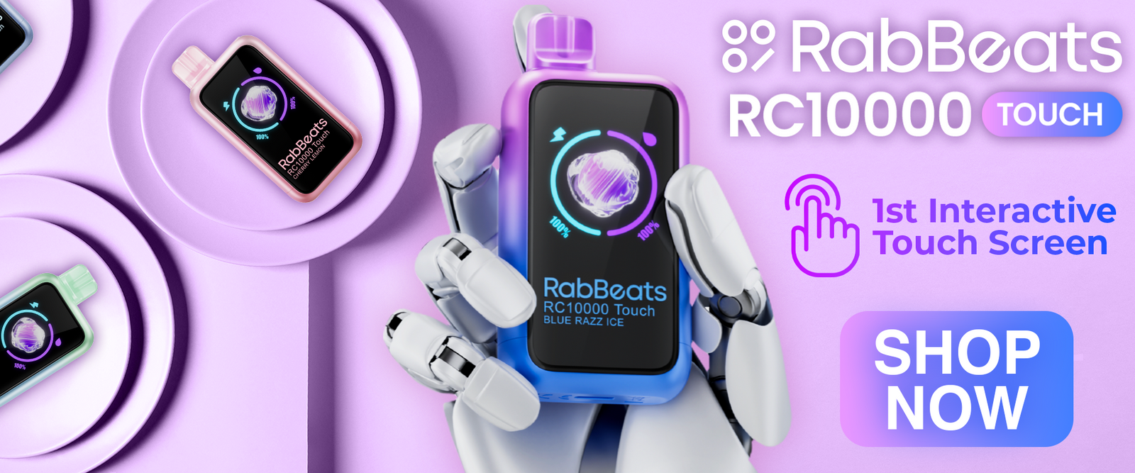 RabBeats Touch Desktop Banner
