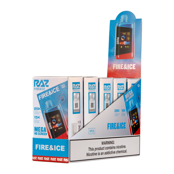 5 pack of Fire & Ice RAZ LTX 25000